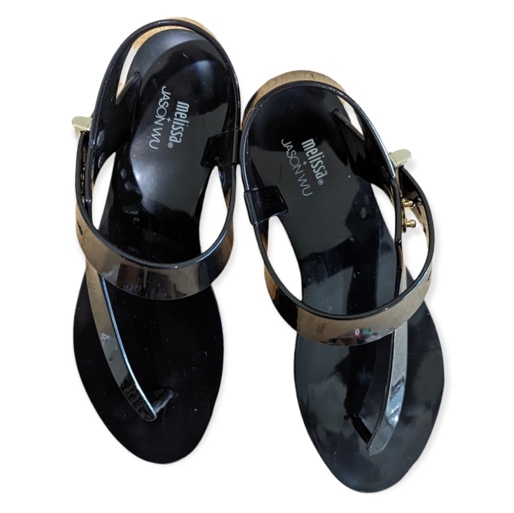 Melissa + JASON WU black sandals
